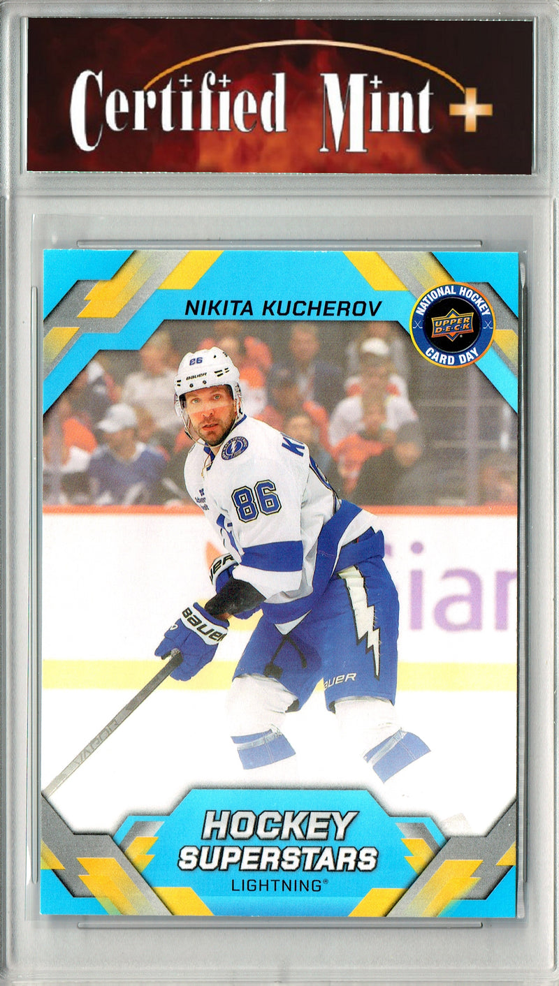 Nikita Kucherov Trading Card 2026 Upper Deck #NHCD-17 National Hockey Card Day, Certified Mint+ Condition, Tampa Bay Lightning Hockey