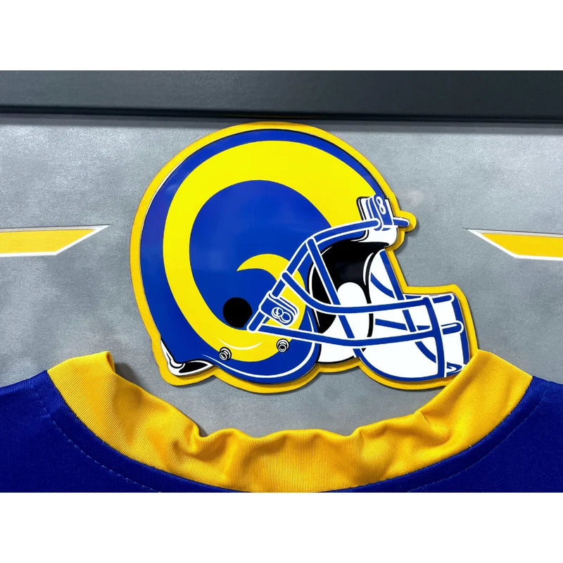 Kurt Warner Autographed St. Louis Rams Jersey Framed BAS Signed Memorabilia LA