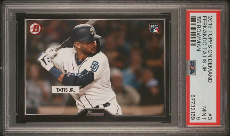 PSA 10 Fernando Tatis Jr. 2019 Topps #3 '55 Bowman Throwback Rookie Card San Diego Padres