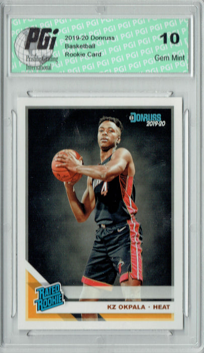 KZ Okpala 2019 Donruss Basketball #230 Gem Mint Rookie Card PGI 10