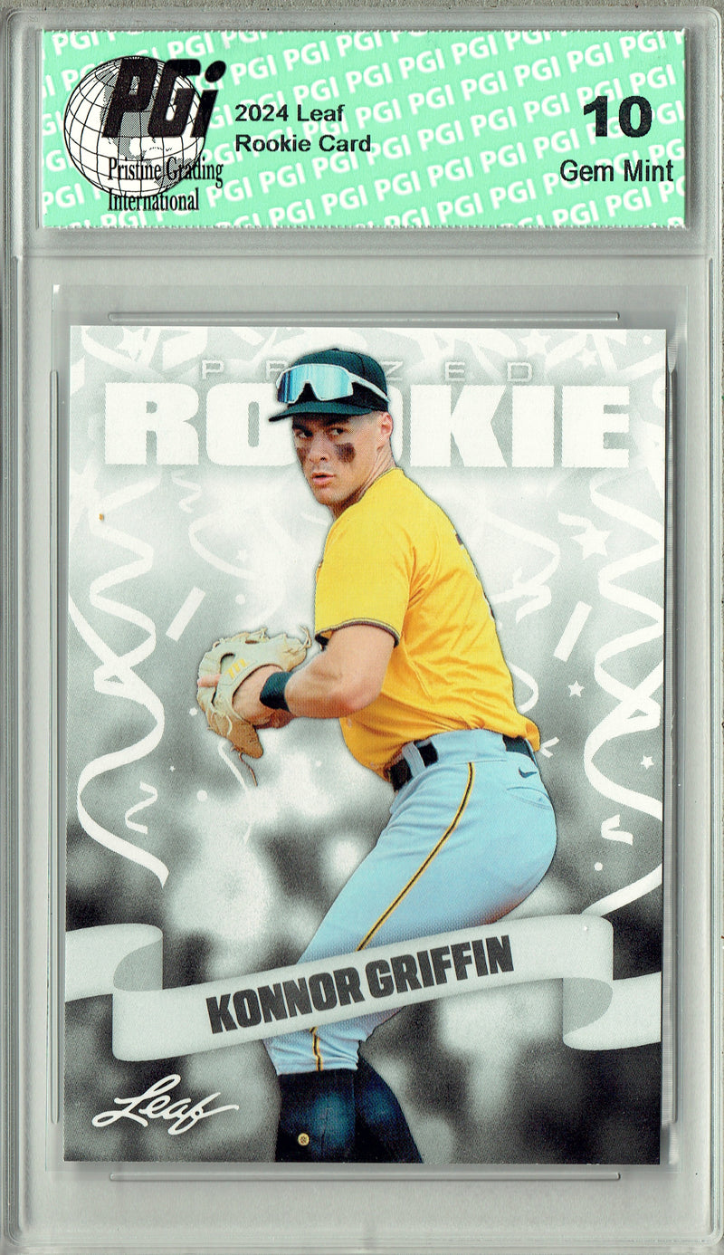 Konnor Griffin 2024 Leaf #56 Pittsburgh Rookie Card PGI 10