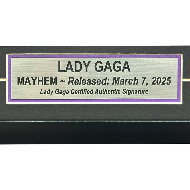 Lady Gaga Autographed Mayhem CD Framed Album JSA COA Signed Photo
