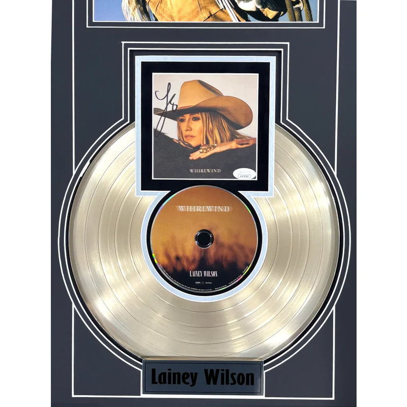 Lainey Wilson Autographed Whirlwind CD Album Gold Record Framed JSA COA Signed