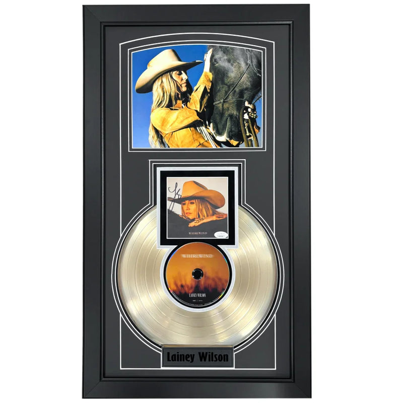 Lainey Wilson Autographed Whirlwind CD Album Gold Record Framed JSA COA Signed