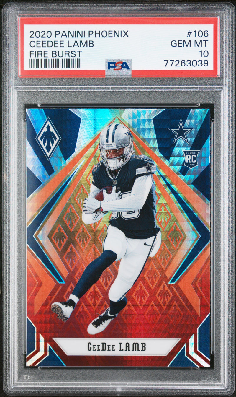 PSA 10 GEM-MT CeeDee Lamb 2020 Phoenix #106 Rookie Card