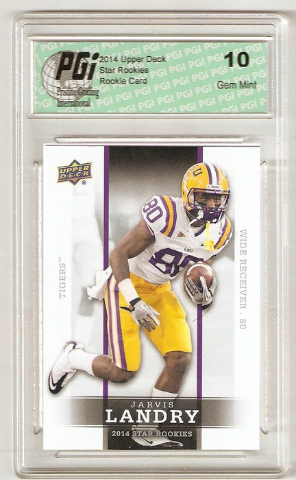 Jarvis Landry 2014 Upper Deck #28 SP Star Rookie Card PGI 10