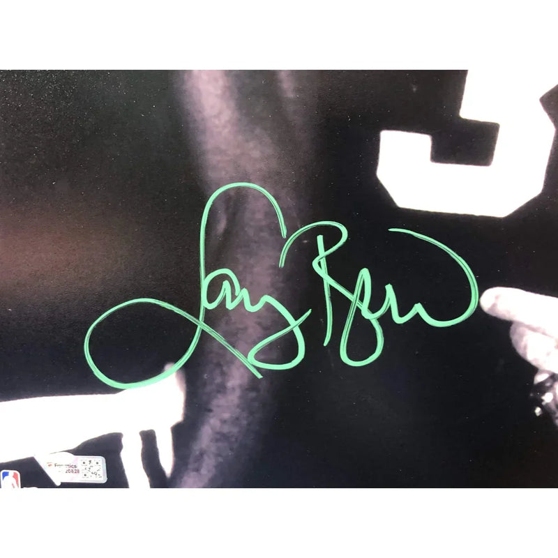 Larry Bird Hand Signed Framed Celtics 16x20 W/ Auerbach Cigar Autograph COA Championship