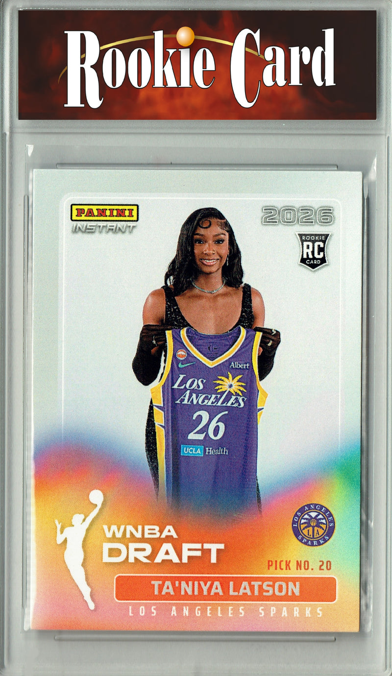 Ta'Niya Latson Rookie Card Los Angeles Sparks 2026 #DN-14 WNBA Draft Night 1 of 1633 Certified Mint+ Trading Card