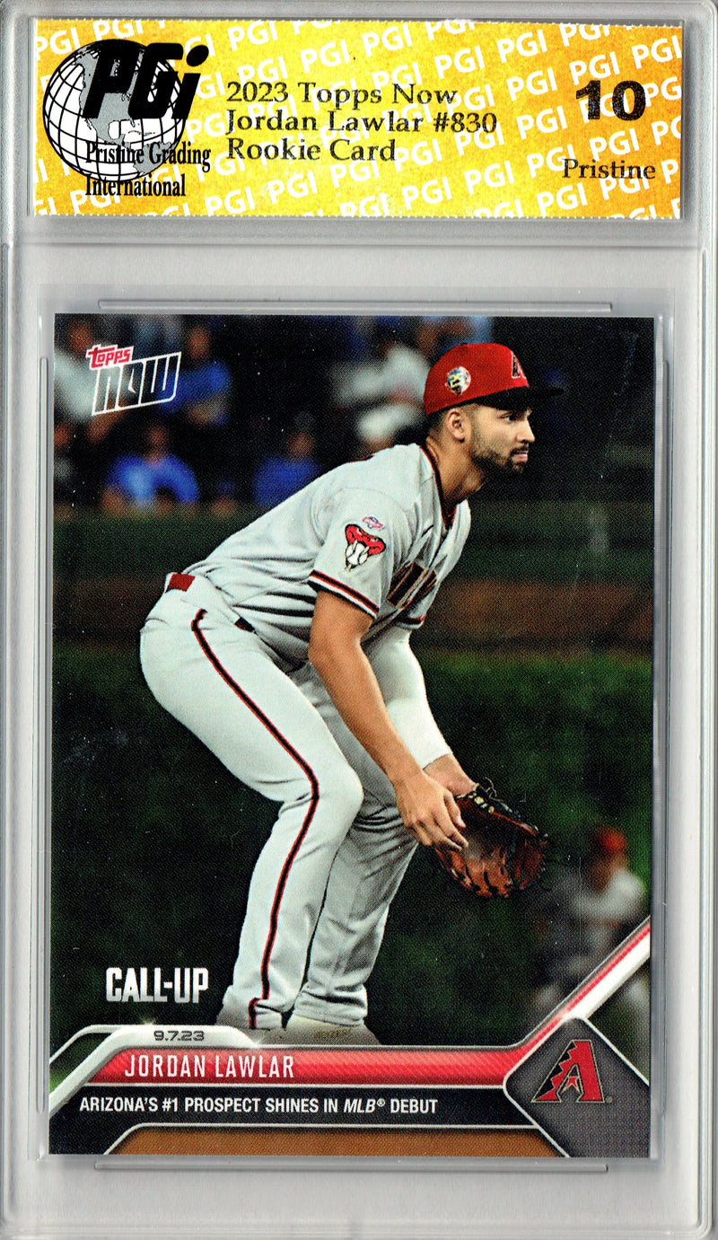 Jordan Lawlar 2023 Topps Now #830 PRISTINE Rookie Card PGI 10