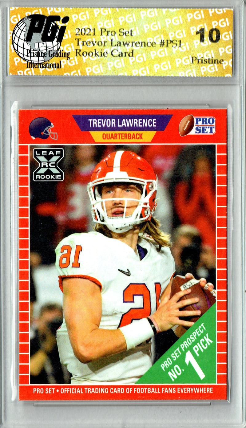 Trevor Lawrence 2021 Pro Set #PS1 PRISTINE Rookie Card PGI 10