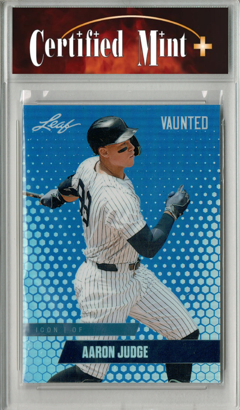Certified Mint+ Aaron Judge 2024 Leaf Vaunted Metal #VM-19 Blue 20 Made Rare Card New York Yankees