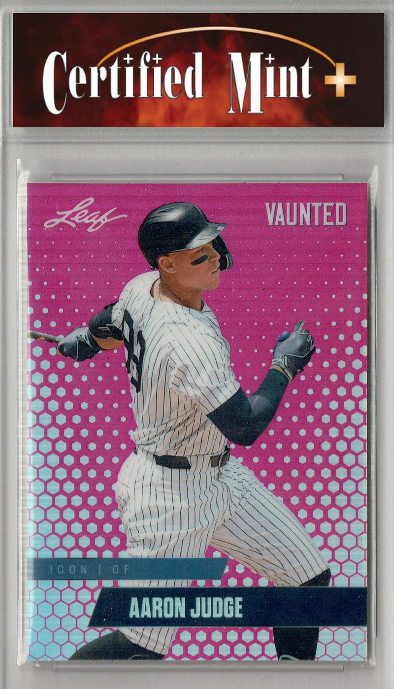 Certified Mint+ Aaron Judge 2024 Leaf Vaunted Metal #VM-19 Pink 10 Made Rare Card New York Yankees