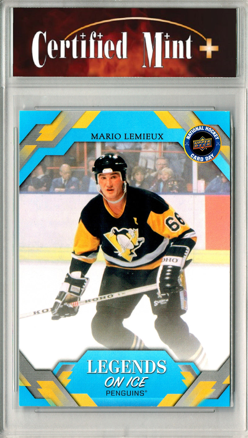 Mario Lemieux Trading Card 2026 Upper Deck #NHCD-22 National Hockey Card Day, Certified Mint+ Condition, Pittsburgh Penguins Hockey