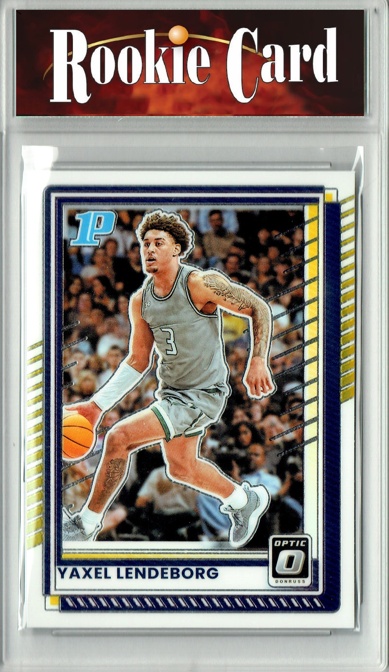 Yaxel Lendeborg Rookie Card 2025 Donruss Optic #75, Certified Mint+ Condition, Golden State Warriors Basketball
