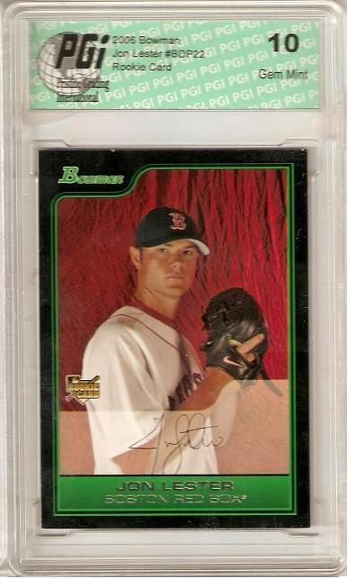 Jon Lester 2006 Bowman Draft Rookie Card #BDP22 PGI 10