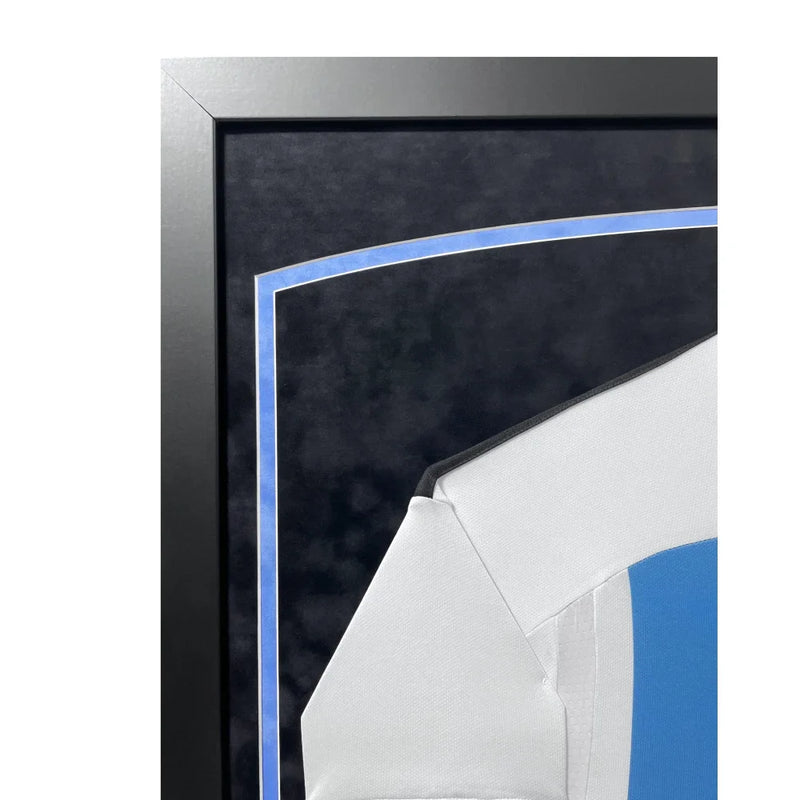 Lionel Messi Autographed Argentina World Cup 2022 Jersey Framed BAS Signed Leo