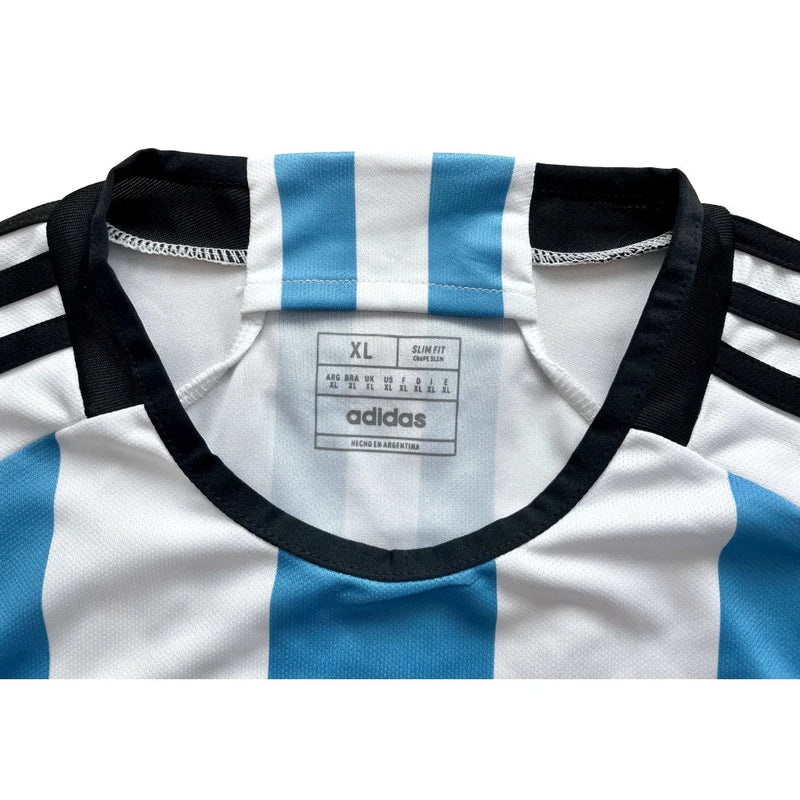 Lionel Messi Autographed Argentina World Cup 2022 Jersey Framed BAS Signed Leo