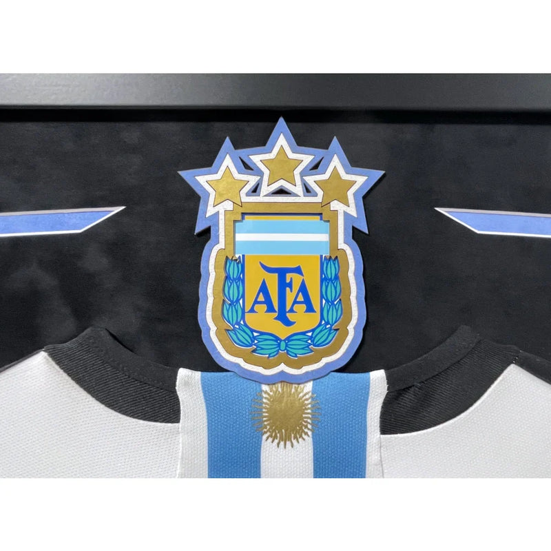 Lionel Messi Autographed Argentina World Cup 2022 Jersey Framed BAS Signed Leo