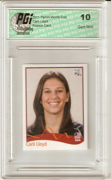 2011 Panini World Cup Rookie Card USA #USA Carli Lloyd PGI 10
