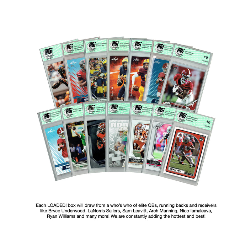LOADED! PGI 10 College Football NIL Collector's Box - All Rookie Cards - Arch Manning, Ryan Williams, Jeremiah Smith, Bryce Underwood, Dante Moore