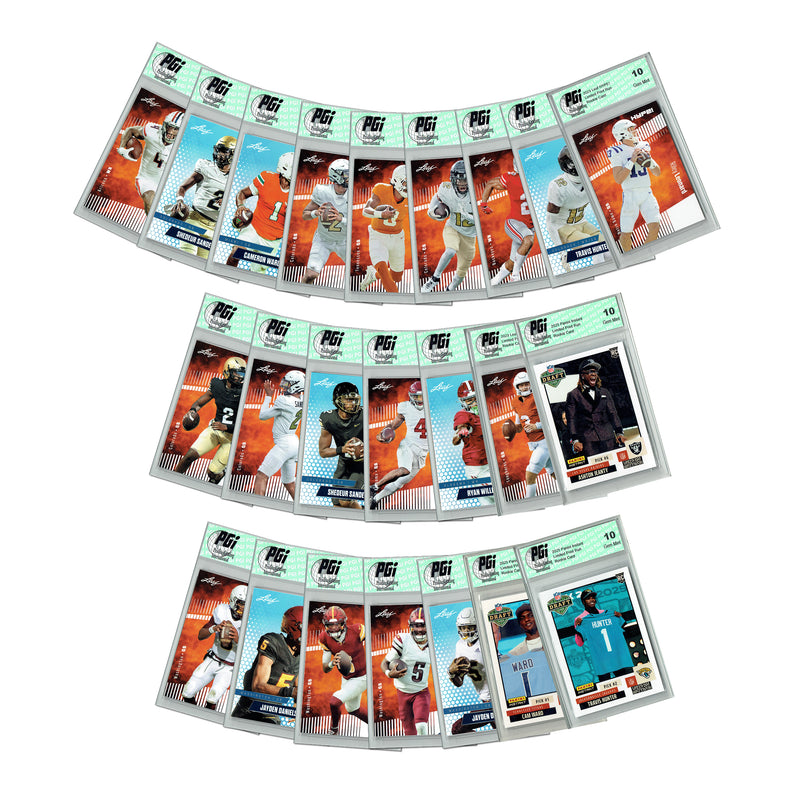 LOADED! PGI 10 2025 Football Draft Collector's Box: 4 Rookie Cards - Cam Ward, Ashton Jeanty, Travis Hunter, Tetaroia McMillan, Jayden Daniels & More