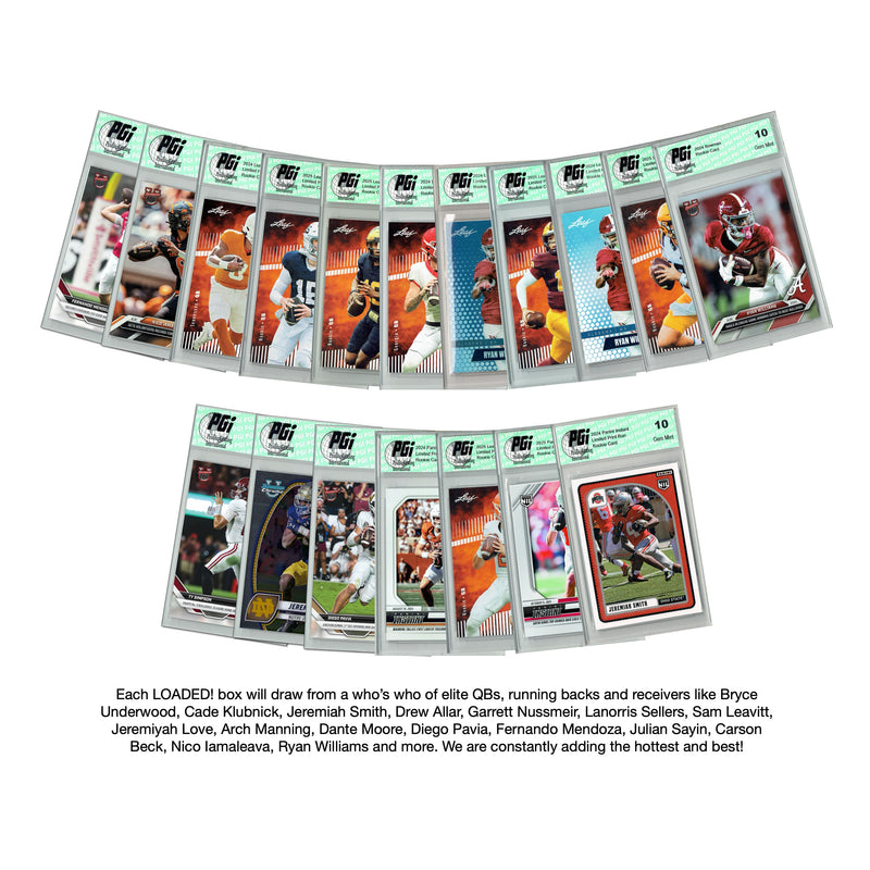 LOADED! PGI 10 College Football NIL Collector's Box - All Rookie Cards - Arch Manning, Ryan Williams, Jeremiah Smith, Bryce Underwood, Carson Beck