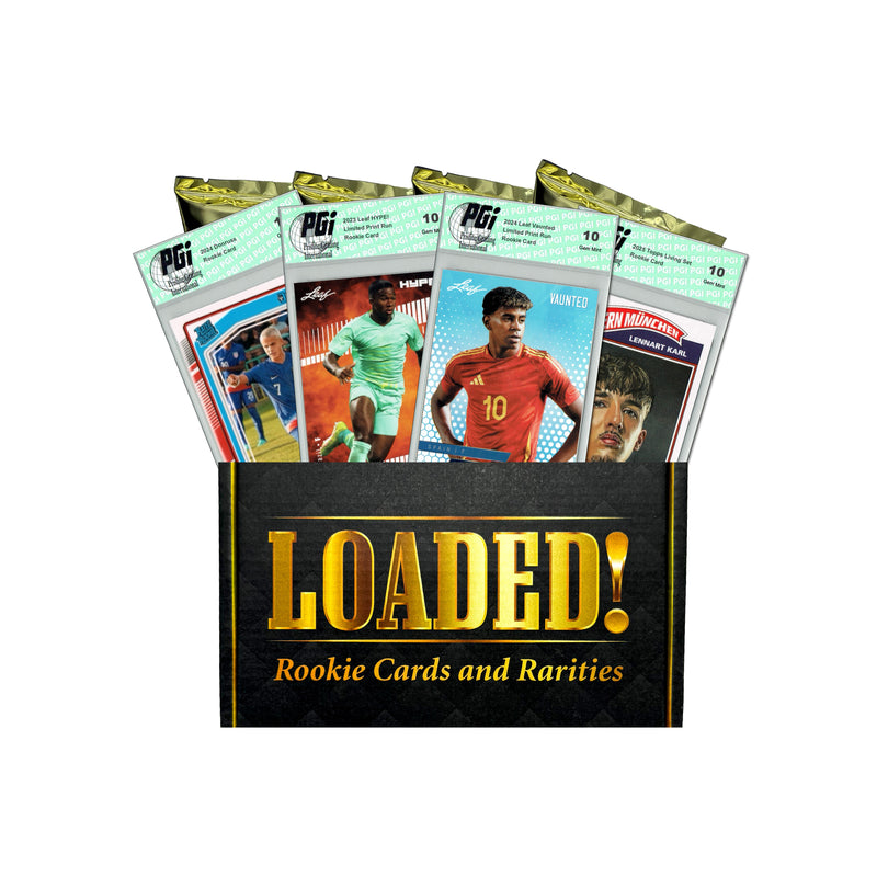 LOADED! Soccer Next Gen Collector's Box: 4 PGI 10 Rookie Cards - Lamine Yamal, Endrick, Estevao, Alejandro Garnacho, Ngumoha, Lennart Karl, Cavan Sullivan & more