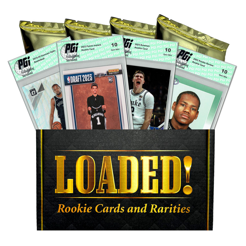 LOADED! PGI 10 Basketball Collector's Box: 4 Rookie Cards & Rarities - Victor Wembanyama, LeBron James, Cooper Flagg, Luka Doncic, Steph Curry, Giannis & More