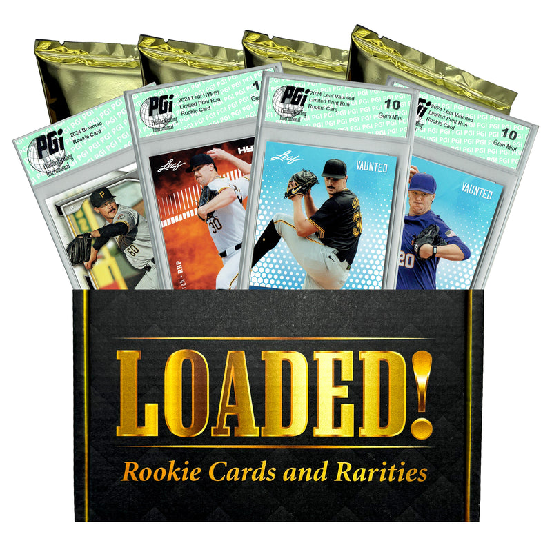 LOADED! All Paul Skenes Baseball Collector's Box: 4 PGI 10 Rookie Cards Leaf HYPE, Leaf Vaunted, and more Pittsburgh Pirates