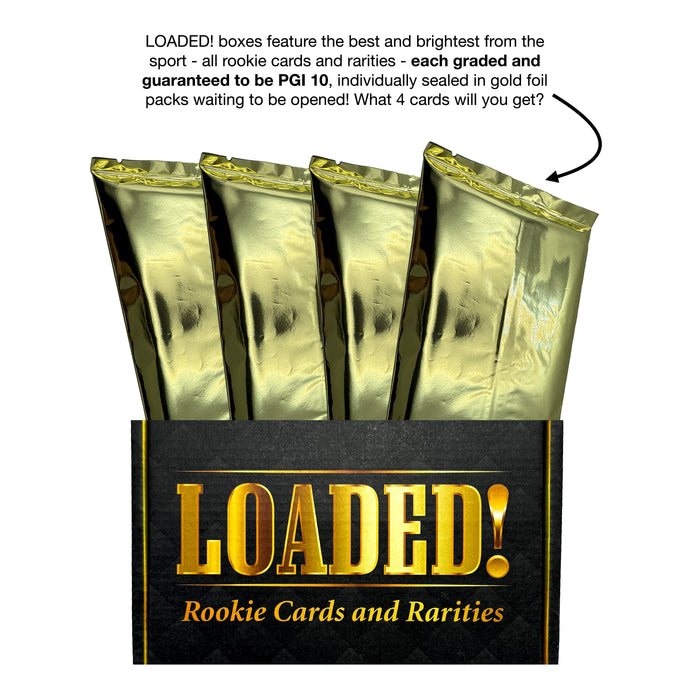 LOADED! Lucky Football Collector's Box: 4 PGI 10 Rookie & Star Cards - Joe Burrow, Jayden Daniels, Josh Allen, Travis Hunter & More