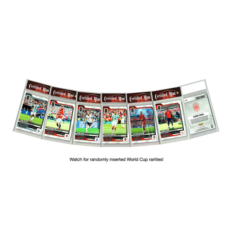 LOADED! Soccer Collector's Box: 4 Certified Mint+ Rookie Cards & Rarities - Lionel Messi, Lamine Yamal, Ronaldo, Pele, Kylian Mbappe and more