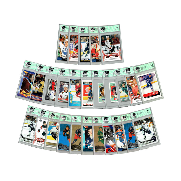 LOADED! Hockey Collector’s Box PGI 10 Rookies & Rarities - Connor Bedard, Macklin Celebrini, Auston Matthews, Ovechkin, McDavid, Gretzky and more