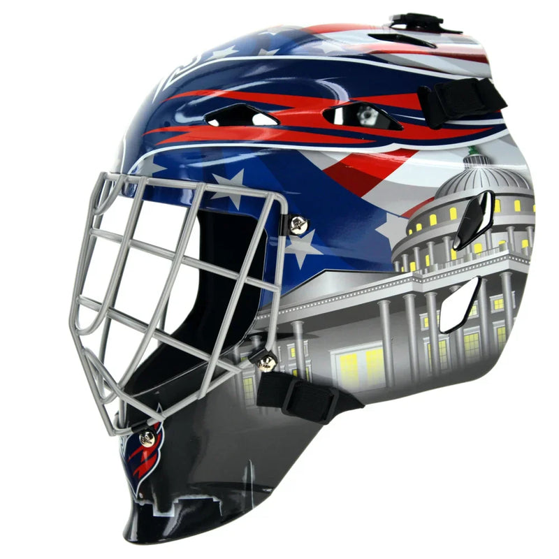 Logan Thompson Autographed Washington Capitals Goalie Mask IGM COA Helmet Signed
