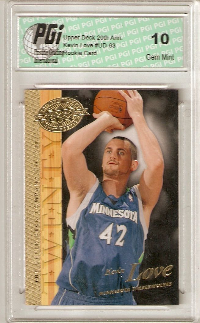 Kevin Love 2008-09 Upper Deck 20th Anniversary True Rookie Card PGI 10