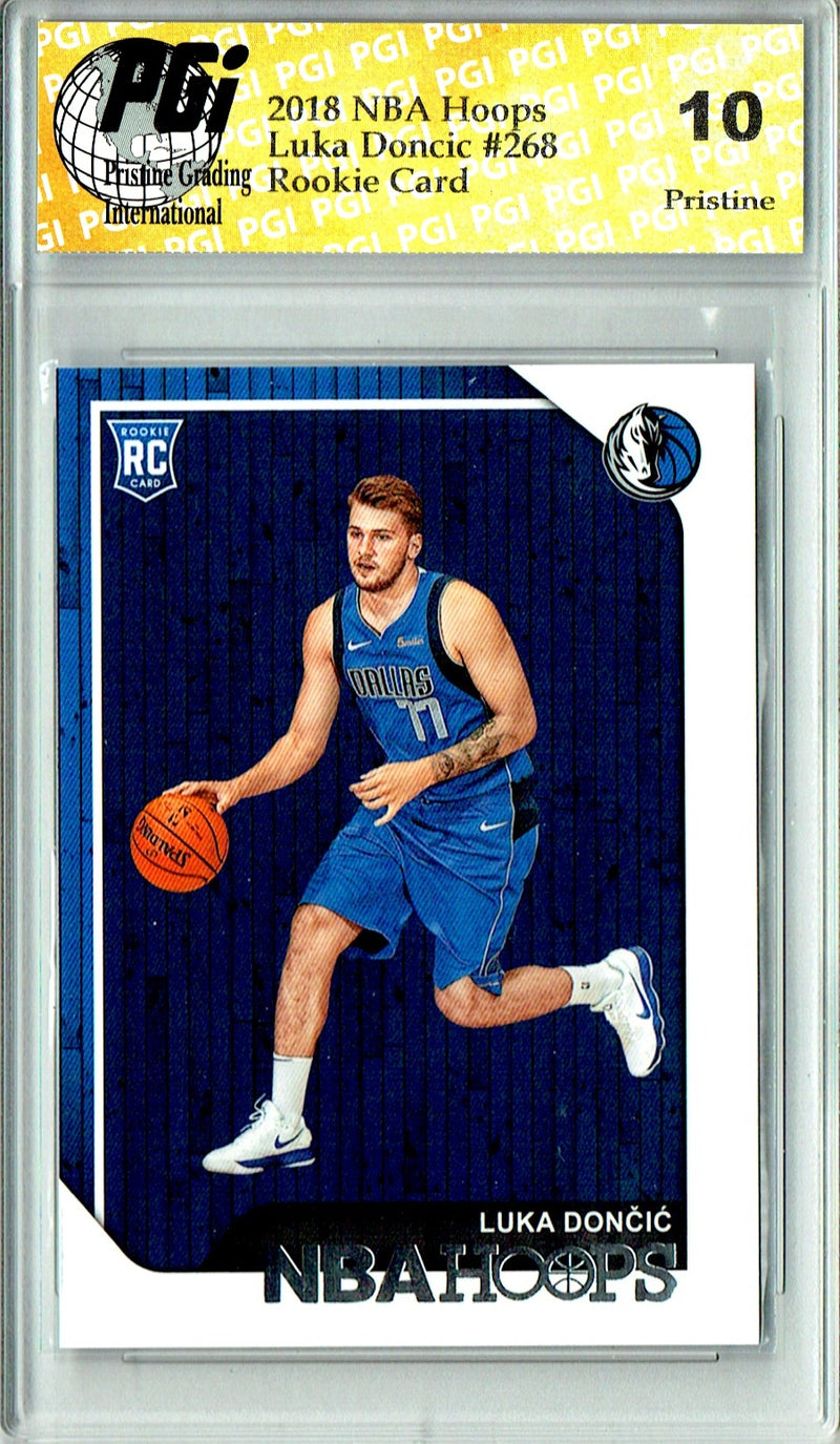 Luka Doncic 2018 NBA Hoops #268 Pristine Rookie Card PGI 10