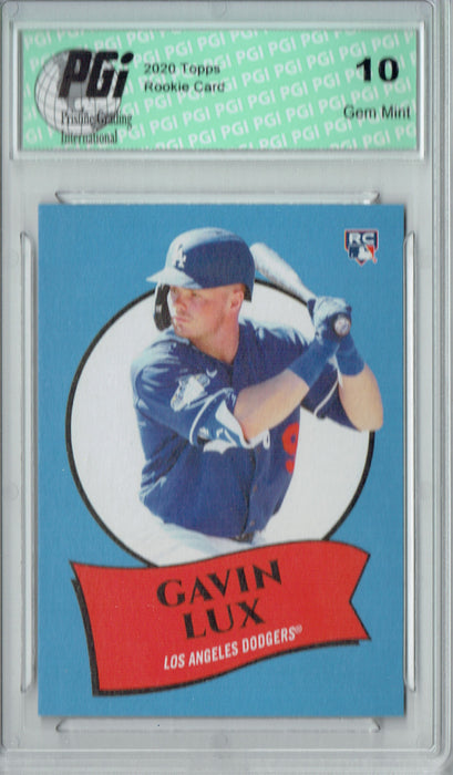 Gavin Lux 2020 Topps #9 582 Montgomery Rookie Card PGI 10