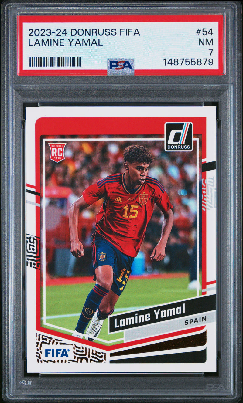 PSA 7 Lamine Yamal 2023 Donruss #54 Rookie Card Spain