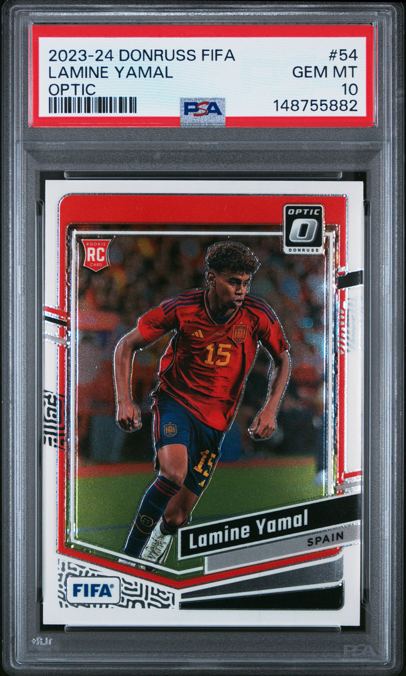 PSA 10 Lamine Yamal 2023 Donruss #54 Rookie Card Spain