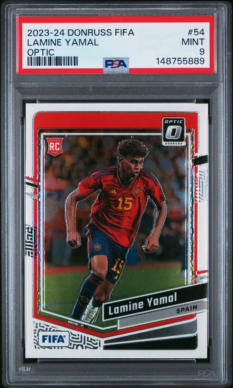 PSA 9 Lamine Yamal 2023 Donruss #54 Rookie Card Spain