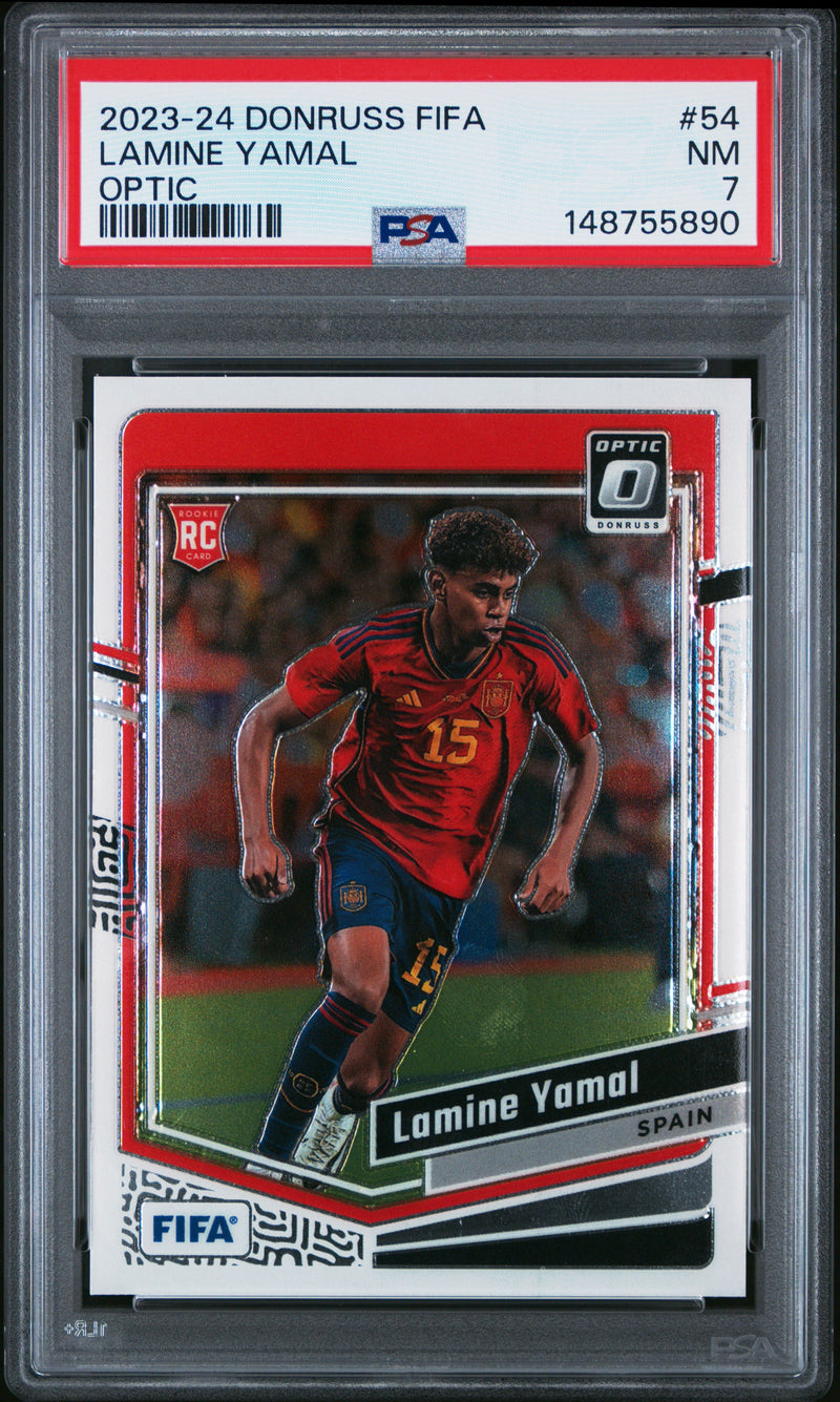 PSA 7 Lamine Yamal 2023 Donruss #54 Rookie Card Spain