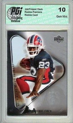 Marshawn Lynch Raiders 2007 Upper Deck Rookie Premiere Graded Rookie Card