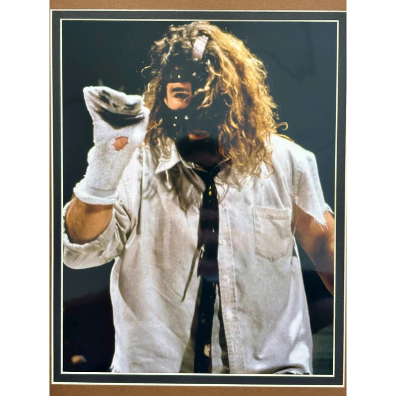 Mankind Mick Foley Autographed Mr. Socko Authentic Drawing Framed JSA WWE Signed WWF