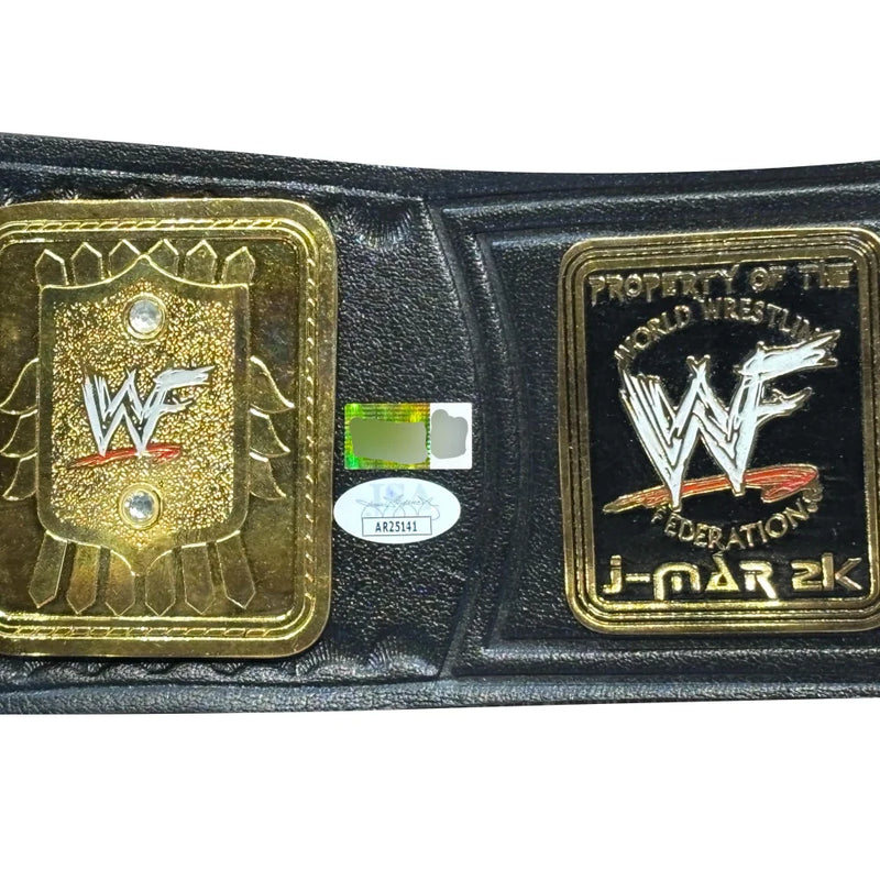 Mankind Mick Foley Autographed WWE WWF Attitude Era Championship Belt Signed JSA COA Inscribed
