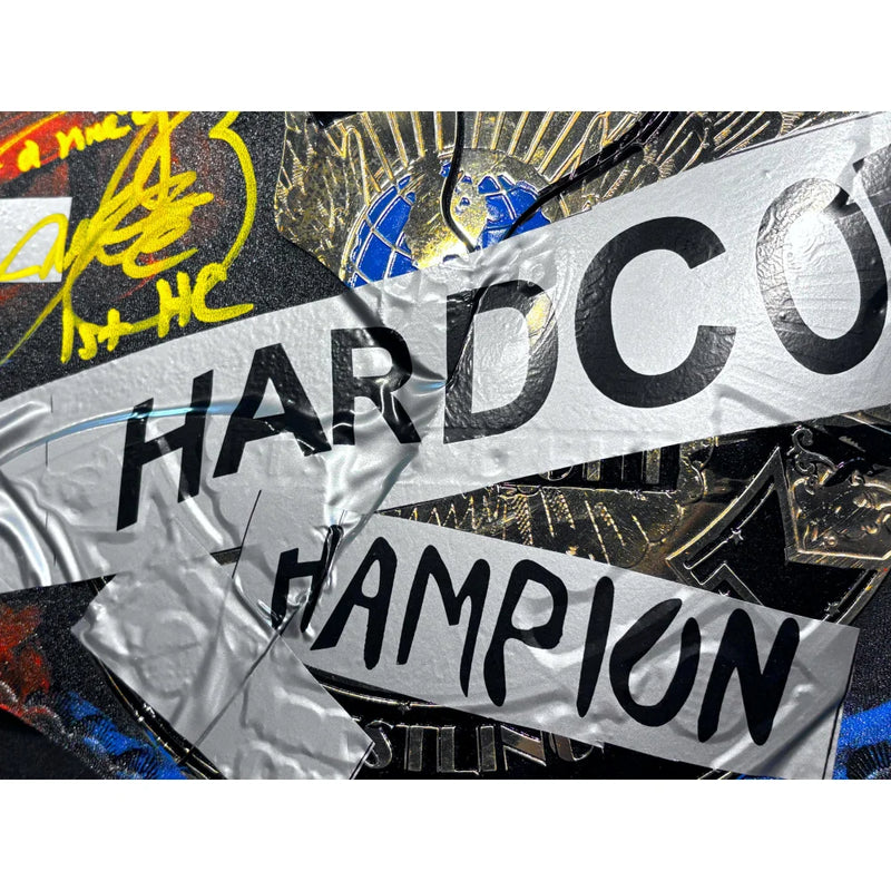 Mankind Mick Foley Autographed WWE WWF Hardcore Championship Belt Signed JSA COA Inscribed