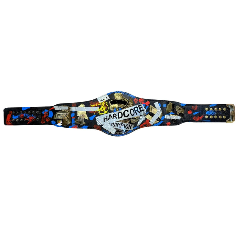 Mankind Mick Foley Autographed WWE WWF Hardcore Championship Belt Signed JSA COA Inscribed