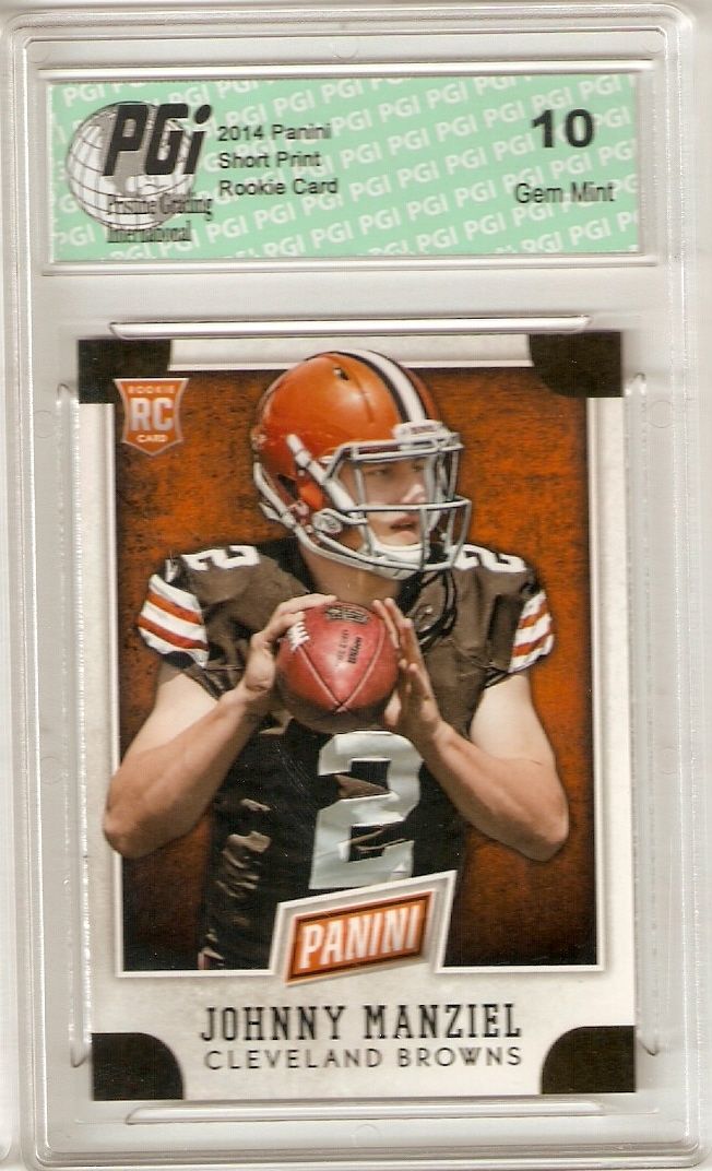 Johnny Manziel 2014 Panini National VIP #1 Draft Rookie Card PGI 10