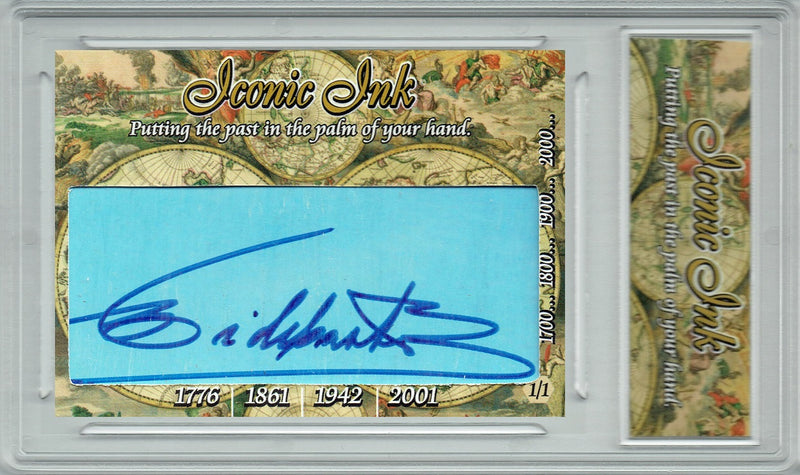 Fidel Castro 2018 World Leaders Iconic Ink Signed Cut Auto 1/1 Card JSA