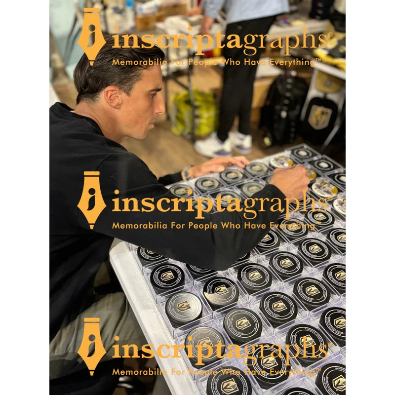 Marc-Andre Fleury Signed 2017 Expansion Draft Vegas Golden Knights Puck IGM Fanatics COA
