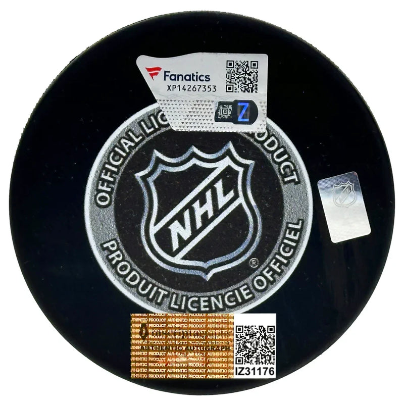 Marc-Andre Fleury Signed 2017 Expansion Draft Vegas Golden Knights Puck IGM Fanatics COA