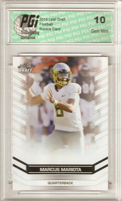 2015 Leaf Draft Rookie Card #01 Marcus Mariota PGI 10